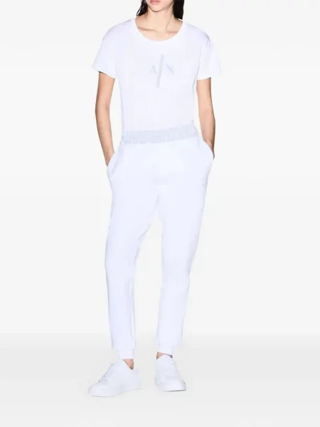 Tricou Armani Exchange cu imagine alb
