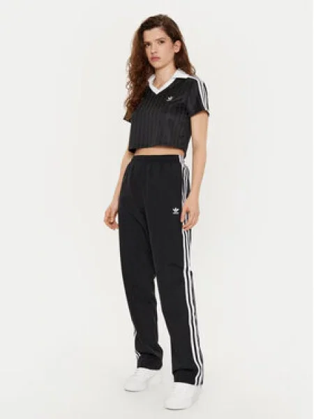 Adidas Teplákové kalhoty Woven Černá bílé