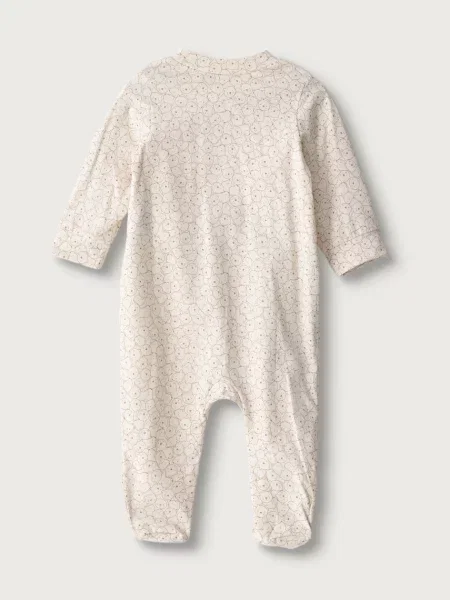 United Colors of Benetton kombinezon za bebe s pamukom bež