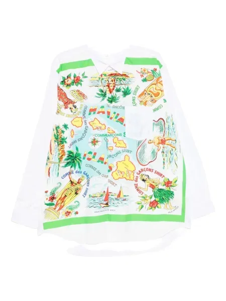 Košulja Comme Des Garçons Shirt s printom bijela