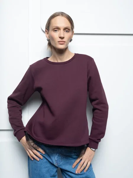 Світшот VMMA бавовна/поліестер бордовий