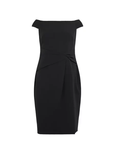 Sukienka mini Lauren Ralph Lauren z odkrytymi ramionami czarna