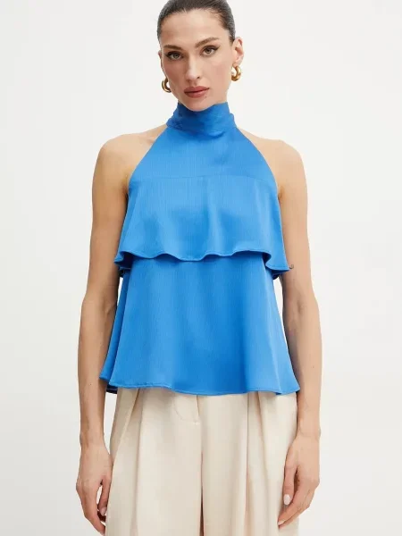 Блузка Marella Emme by Marella однотонна фіолетовий