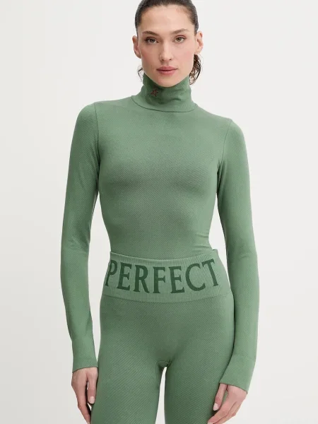 Funkční košile s dlouhým rukávem s vlněnou směsí Perfect Moment Perfect Thermal zelená