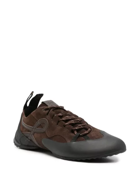 Sneakerși Loewe din piele de căprioară maro