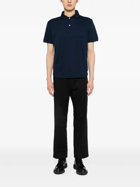 Trumpas polo marškinėliai Private Stock mėlyna