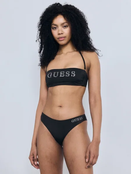 GUESS Sutien costum de baie VIOLET / argintiu / transparent negru