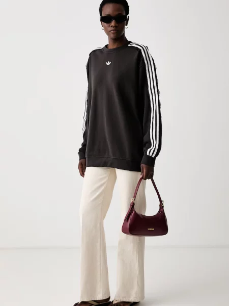 Adidas Originals hanorac pentru femei din Lace Injection maro