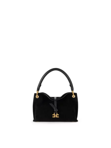 Torebka Elisabetta Franchi skórzana czarna