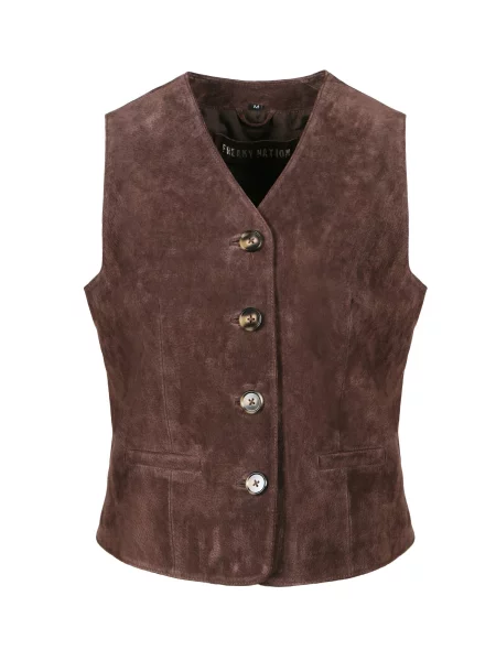 FREAKY NATION Vestă maro