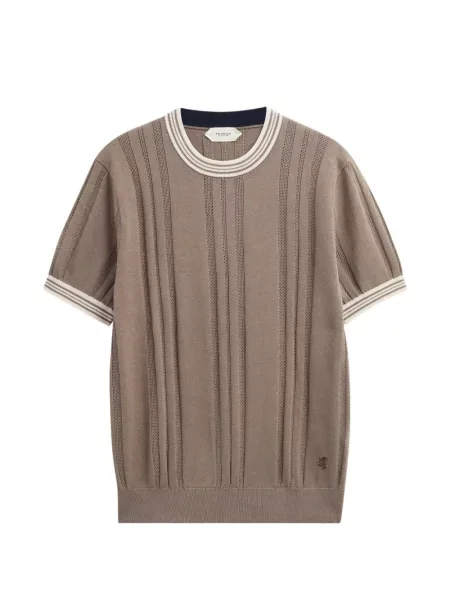 Tricou Pringle Of Scotland tricotate maro