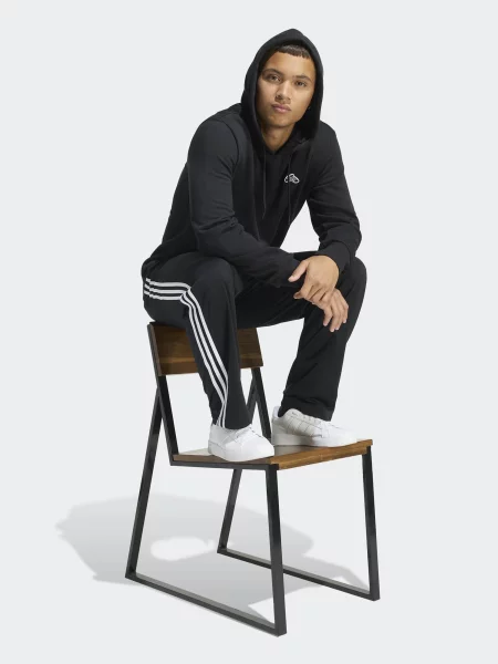 ADIDAS SPORTSWEAR Športová mikina čierna biela