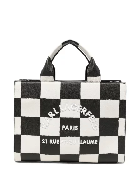 Geantă shopper Karl Lagerfeld cu imagine negru