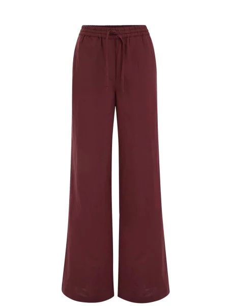 WE Fashion Pantaloni vin roșu