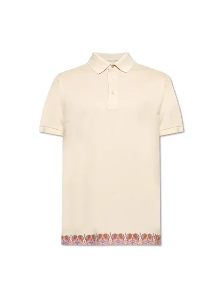 Koszulka polo Etro z logo beżowa