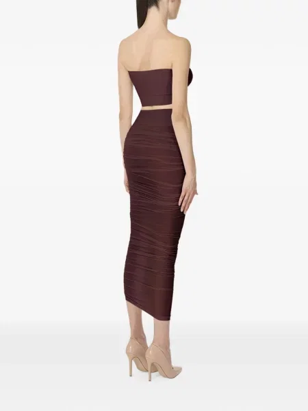 Fustă Wolford drapată maro
