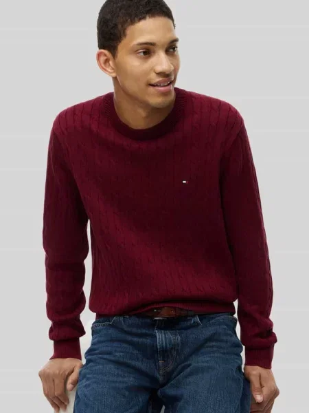 Sweter o kroju regular fit z czystej bawełny Tommy Hilfiger