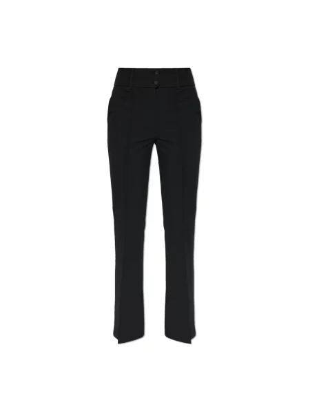 AllSaints spodnie ASTRA proste high waist czarny