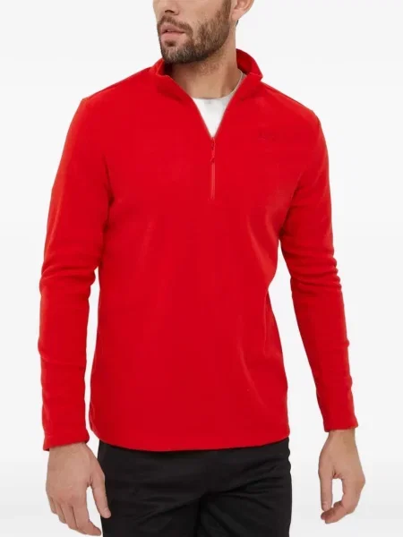 Hanorac din fleece Jack Wolfskin din fleece roșu