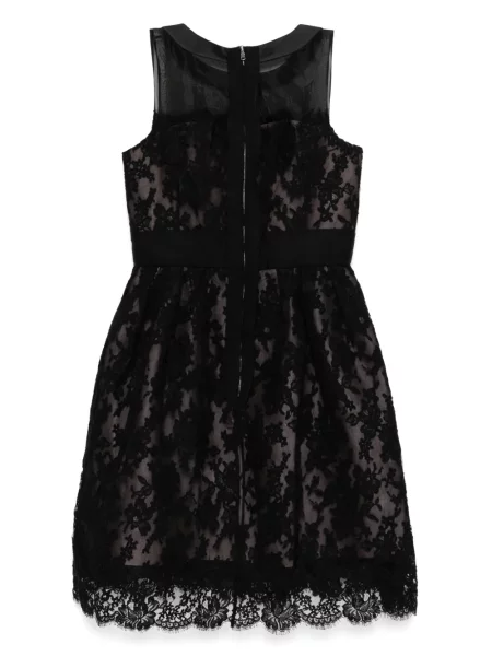 Rochie mini Dice Kayek din dantelă de costum negru