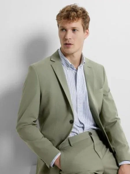 SELECTED HOMME Srajca RICK modra / svetlo modra bela