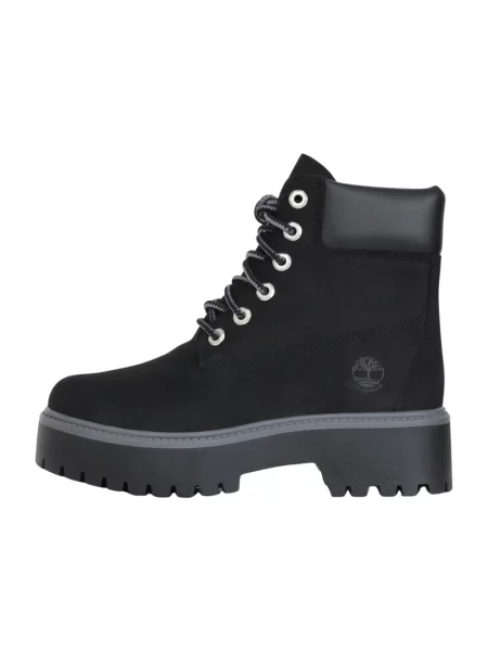 Botki Timberland w miejskim stylu z kamieniami wodoszczelne czarne