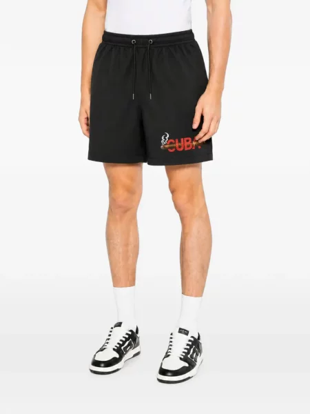 Slip de baie Melt cu imagine cu cordon negru