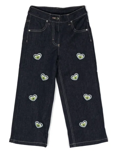 Jeansy straight leg dziecięce Aigner niebieskie
