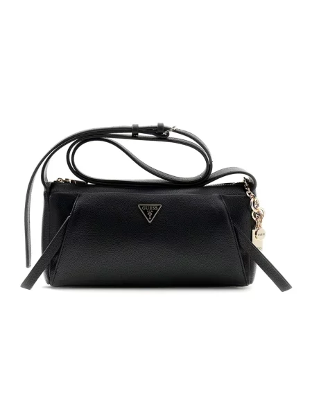 Torebka crossbody Guess skórzana czarna