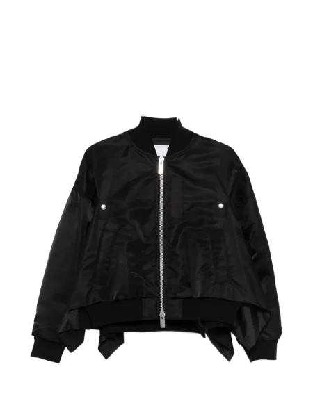 Fustă midi Sacai până la genunchi negru