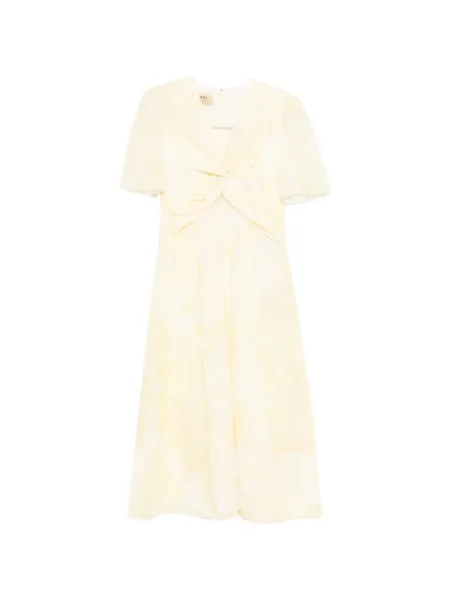 Sukienka midi Curiel garniturowa żółta