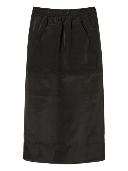 Fustă midi Twinset până la genunchi negru