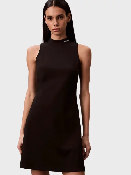 Міні джинсова сукня Calvin Klein Jeans чорна