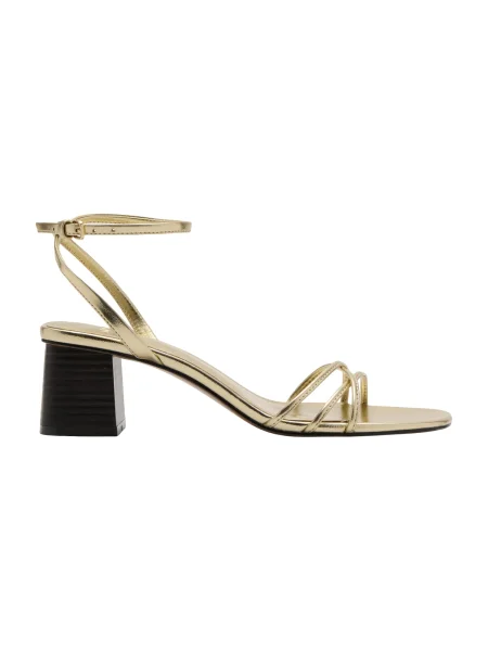 MANGO Sandali s paščki RAY' zlata