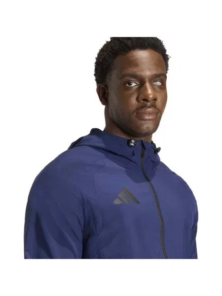 Adidas Performance jachetă de antrenament albastru