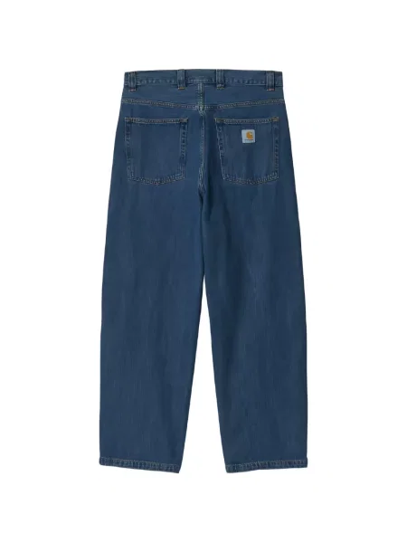 Blugi Carhartt Wip cu autograf albastru