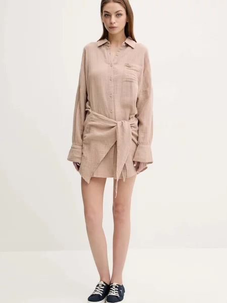 Сукня Melissa Odabash mini oversize Sara коричневий