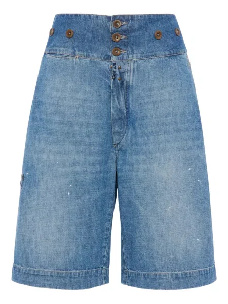Pantaloni scurți din denim Maison Margiela albastru