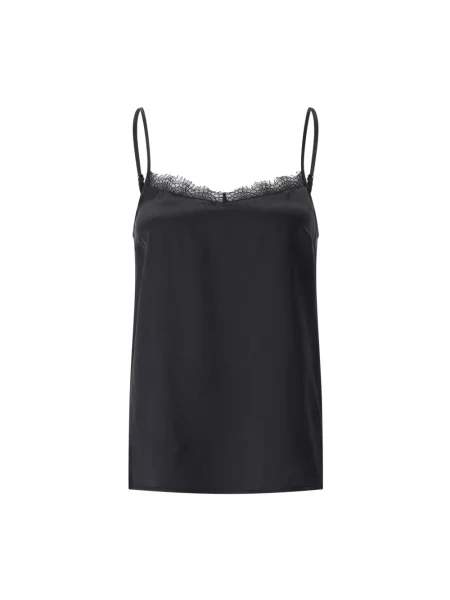 Jedwabny top Marc Cain czarny
