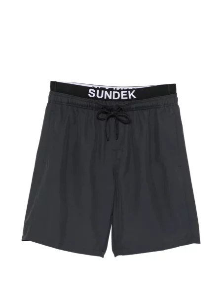 Slip de baie Sundek cu autograf negru