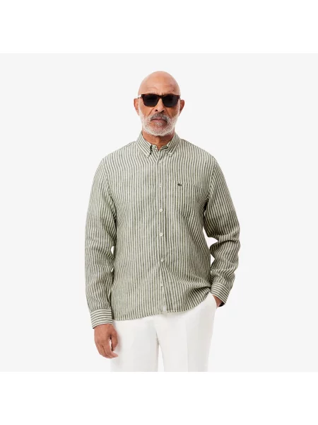 Рубашка Lacoste зеленая