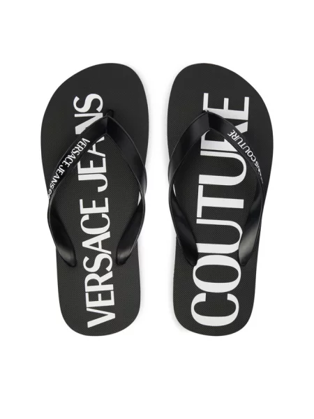 Japonki Versace Jeans Couture czarne