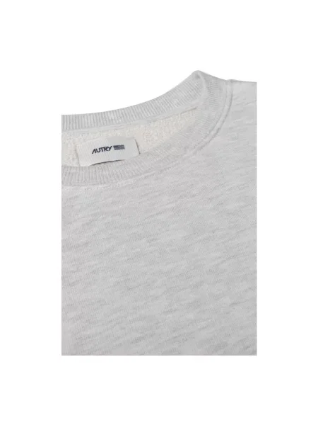 Bluza Autry z dżerseju z okrągłym dekoltem szara