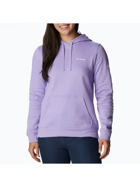 Columbia Trek Graphic Hooded Purple Суитшърт за трекинг за жени виолетово