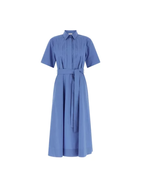 Sukienka midi Parosh do kolan niebieska