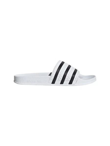 ADIDAS ORIGINALS Šľapky Adilette biela / čierna sivá