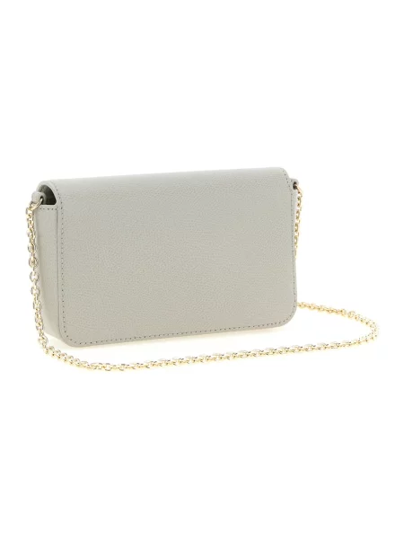 Torebka crossbody Furla skórzana szara