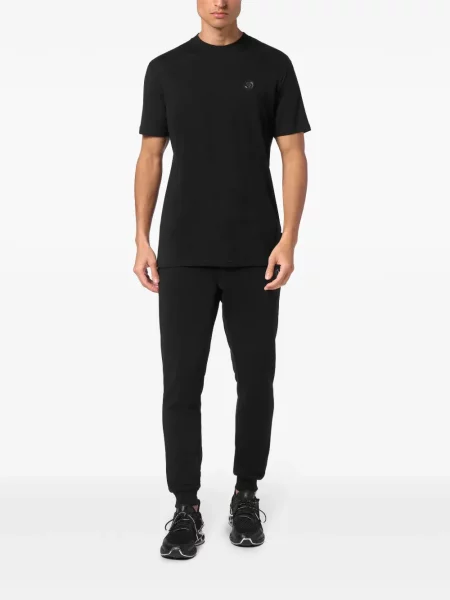 Tricou Plein Sport cu dungi de tigru negru