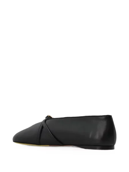 Balerini Moschino din piele negru