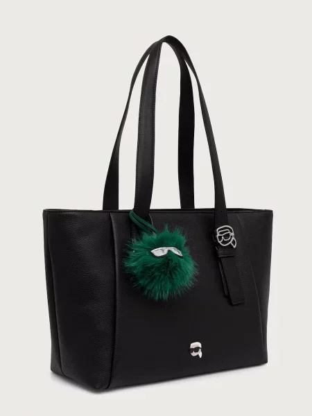 Karl Lagerfeld kabelka typu shopper dámska z imitácie kože čierna